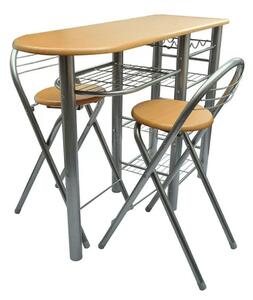 Komplet barový stôl + 2 stoličky