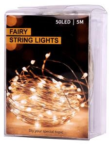 IKO Vianočné svetielka 50 LED, 5m – studená biela