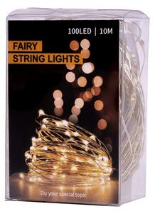 IKO Vianočné svetielka 100 LED, 10m – studená biela