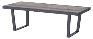 DEOKORK Hliníkový stôl RAVENNA 220/331x100 cm (sivá)