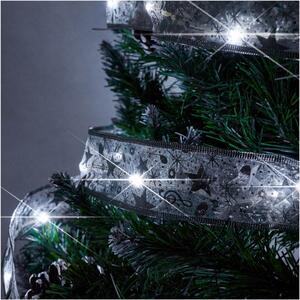 IKO Vianočné svetielka 100 LED, 10m stuha – studená biela