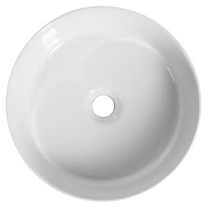 Isvea ROMBO keramické umývadlo na dosku, priemer 36cm, biela
