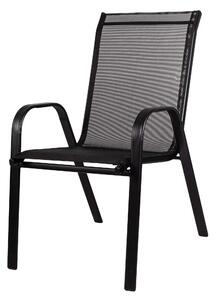 Moderná Záhradná stolička čiernej farby
