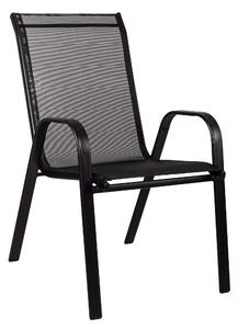 PreHouse Moderná Záhradná stolička čiernej farby
