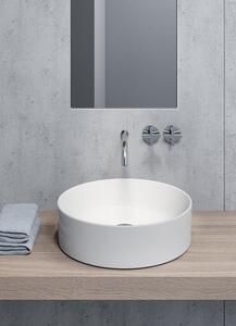 GSI KUBE X keramické umývadlo na dosku, priemer 45cm, biela ExtraGlaze