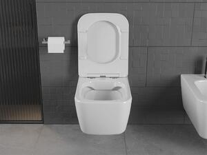 Mexen STELLA, závesné wc s pomaly padajúcim WC sedátkom, 51 x 35 cm, biela, 30680900