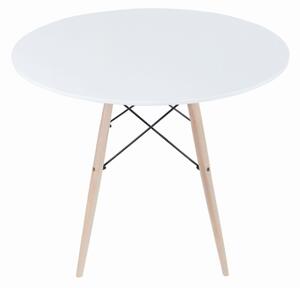 TODI Okrúhly stôl 90cm - biely