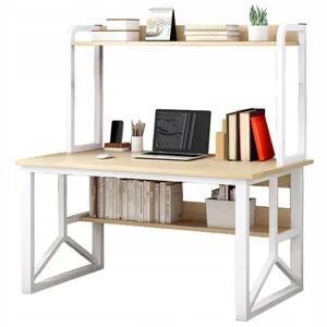 POČÍTAČOVÝ STÔL Z SVETLÉHO DUBU, MODERNÝ STÔL NA HRACÍ NOTEBOOK, 120 CM, robustný