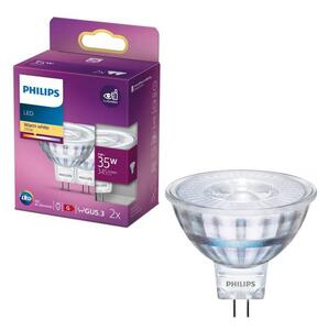 SADA 2x LED žiarovky Philips GU5,3/MR16/5W/12V 2700K