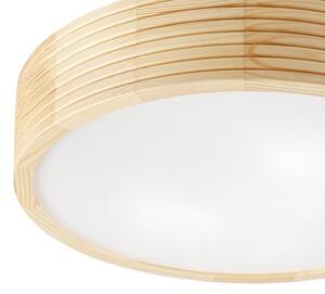 Kúpeľňové stropné svietidlo NATURAL MODERN 3xE27/15W/230V priemer 37,5 cm borovica