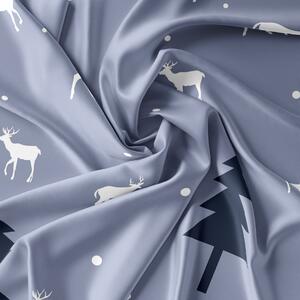 Obliečky z mikrovlákna JELEŇ A STROM sivé Rozmer obliečky: 70 x 80 cm, 140 x 200 cm