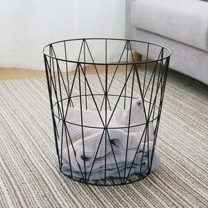 Tutumi, drôtený kávový stolík 41x41x37,5 cm, veľkosť M, čierna-hnedá, KRZ-08602