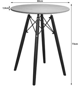 Okrúhly stôl TODI 60cm - dub