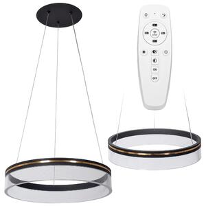 Toolight Toolight, LED závesné svietidlo 40cm APP1191-CP, čierna-zlatá, OSW-40022