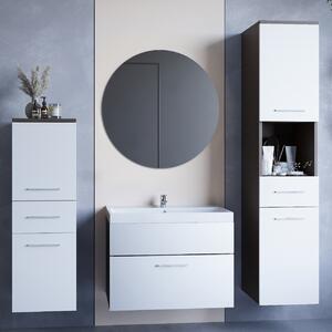 MEBLINE Kúpeľňový nábytok LIPSY wenge / biely