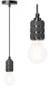 Toolight Toolight, závesná stropná lampa 1xE27 APP342-1CP, čierna, OSW-08409