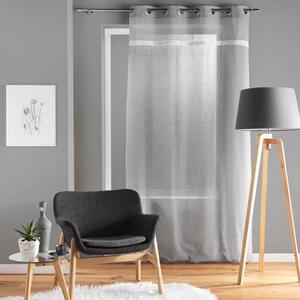 Sivá záclona v minimalistickom štýle 140 x 240 cm Sivá