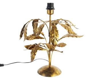 Vintage stolná lampa starožitná zlatá 40 cm bez tienidla - Linden