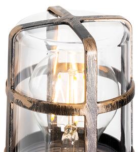 Vintage vonkajšie nástenné svietidlo mosadz IP54 20,8 cm - Kiki