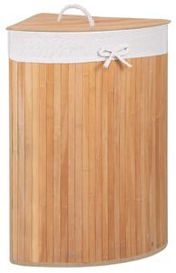 PreHouse Bambusový kôš na pranie - 73L - rohový - svetlo hnedý