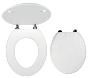 Novaservis - WC sedátko, MDF biela, pánty kov-chróm, WC/PROVENCE