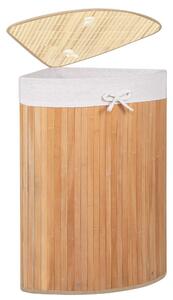 PreHouse Bambusový kôš na pranie - 73L - rohový - svetlo hnedý