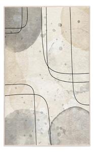 Sivo-krémový prateľný koberec 160x230 cm Simple Lines – Mila Home