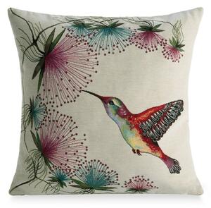 Dekorstudio Gobelínová obliečka na vankúš s kolibríkom 45x45cm - prírodná