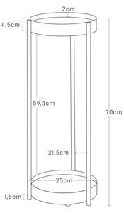Kovový stojan na kvety (výška 70 cm) Tower – YAMAZAKI