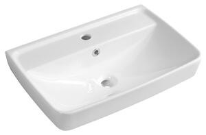 AQUALINE DURU keramické umývadlo 60x40 cm, biela TU0351