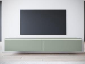 Mirjan24 TV skrinka Dlone 180, Farby: hmlistá zelená, Osvetlenie: osvetlenie LED biele 5903211454592