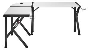 Priestranný rohový stôl HERO 6.3 v bielej farbe Biela