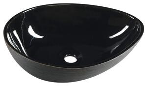 Sapho PRIORI keramické umývadlo 51x38 cm, čierna