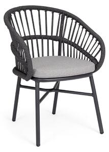 ODIVELAS CHARCOAL záhradné kreslo