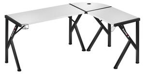 Priestranný rohový stôl HERO 6.3 v bielej farbe Biela