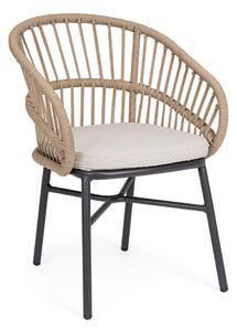 ODIVELAS BEIGE záhradné kreslo