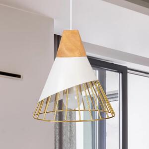 Toolight - Závesná stropná lampa Frutex - prírodná/biela - APP226-1CP