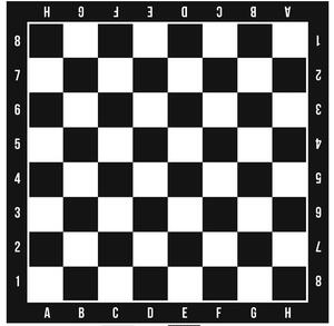Samolepka na stôl šach 54 x 54 cm