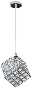 Toolight - Závesná stropná lampa Glamour Cube - chróm - APP721-1CP