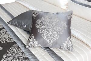 Luxusný prehoz na posteľ barokového designu v zlato sivej farbe Zlatá