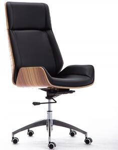 TP Living Otočná stolička ARON - orech/čierna