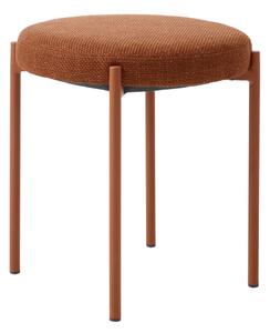 Kovová stolička v terakotovej farbe Pelican – Unique Furniture
