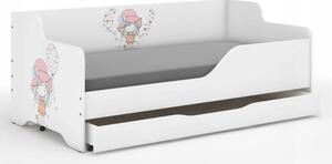 Detská posteľ s maličkým dievčatkom 160x80 cm