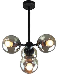 Toolight - Závesná stropná lampa Lassi - čierna - APP268-4C