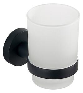 Aqualine, SAMBA pohár, mliečne sklo, čierna, SB204