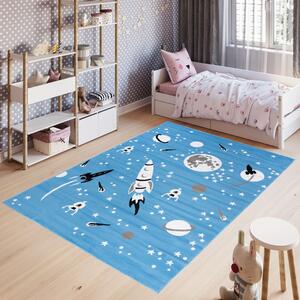 Detský koberec PINKY DE14A Space sivý