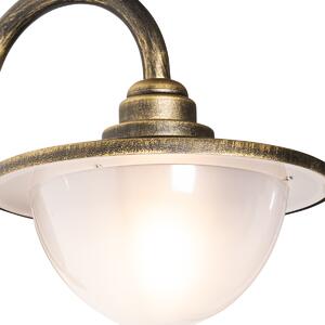 Klasická vonkajšia nástenná lampa starožitné zlato IP44 - Bruggy
