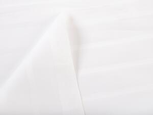 Biante Damaškový obdĺžnikový obrus DM-002 Biely - pásiky 6 a 24 mm 100x140 cm