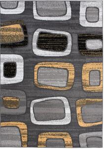 Kusový koberec PP Candy šedožltý 200x200cm
