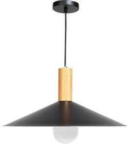 Toolight - Závesná stropná lampa Plate - čierna - APP1084-1CP